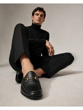 Carmina Shoemaker 80746 XIM Black Horsebit Loafers UK 11.5/US 12.5